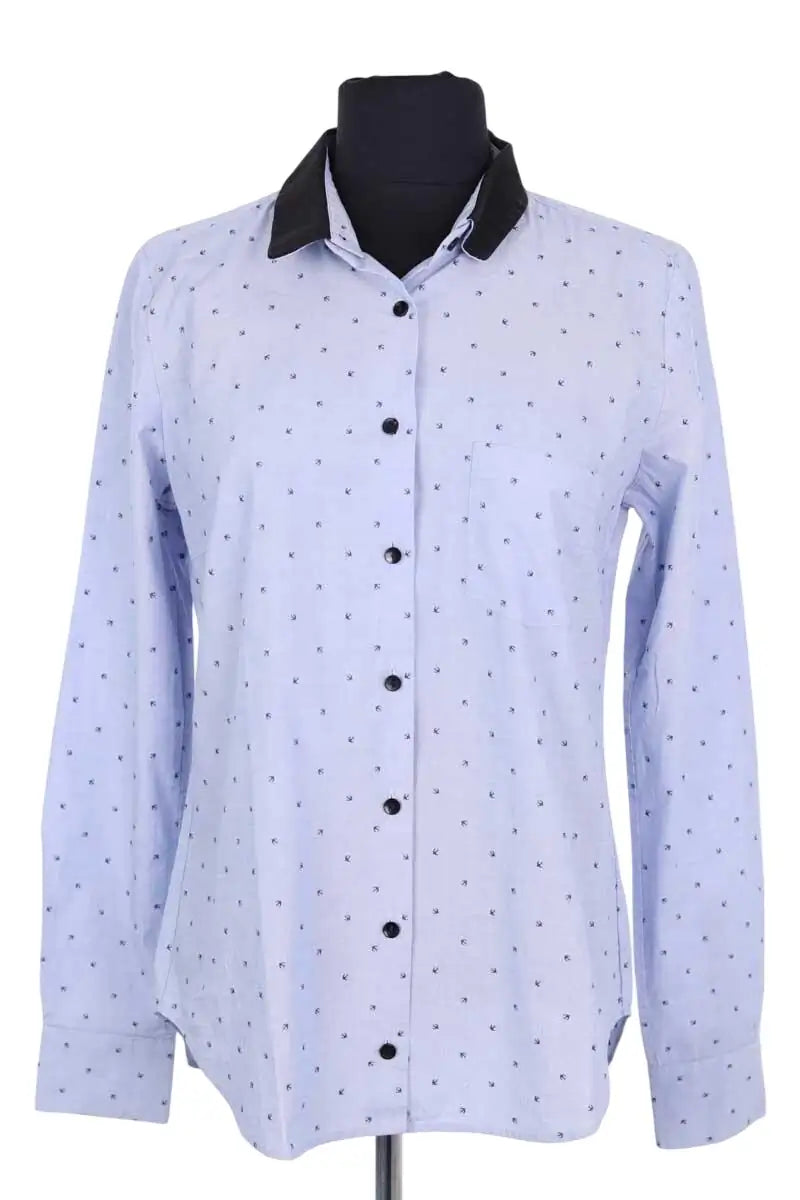 Chemise The Kooples Bleu en Coton, taille S - Seconde Main