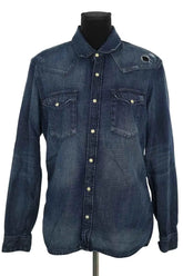Chemise The Kooples Bleu en Coton, taille S - Seconde Main
