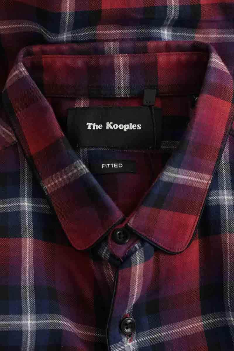 Chemise The Kooples Bordeaux en Coton