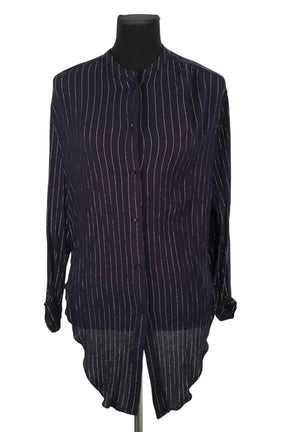 Chemise The Kooples Marine en Viscose, taille S - Seconde Main