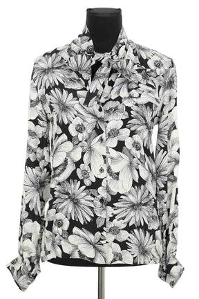 Chemise The Kooples Noir en Soie, taille XS - Seconde Main