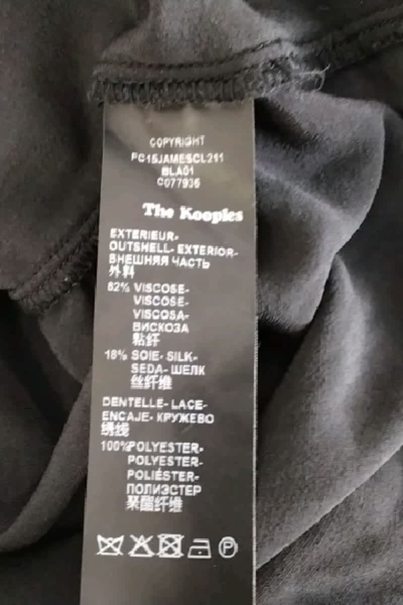 Chemise The Kooples Noir en Soie