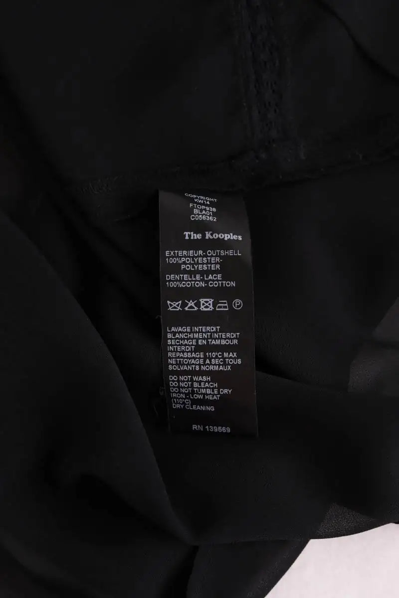 Chemise The Kooples Noir en Synthétique