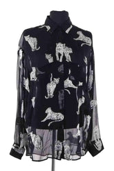 Chemise The Kooples Noir en Synthétique, taille M - Seconde Main