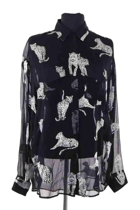 Chemise The Kooples Noir en Synthétique, taille M - Seconde Main