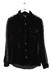 Chemise The Kooples Noir en Velours, taille S - Seconde Main