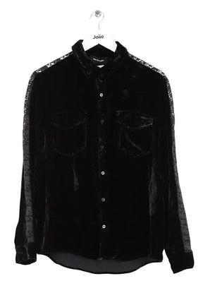 Chemise The Kooples Noir en Velours, taille S - Seconde Main