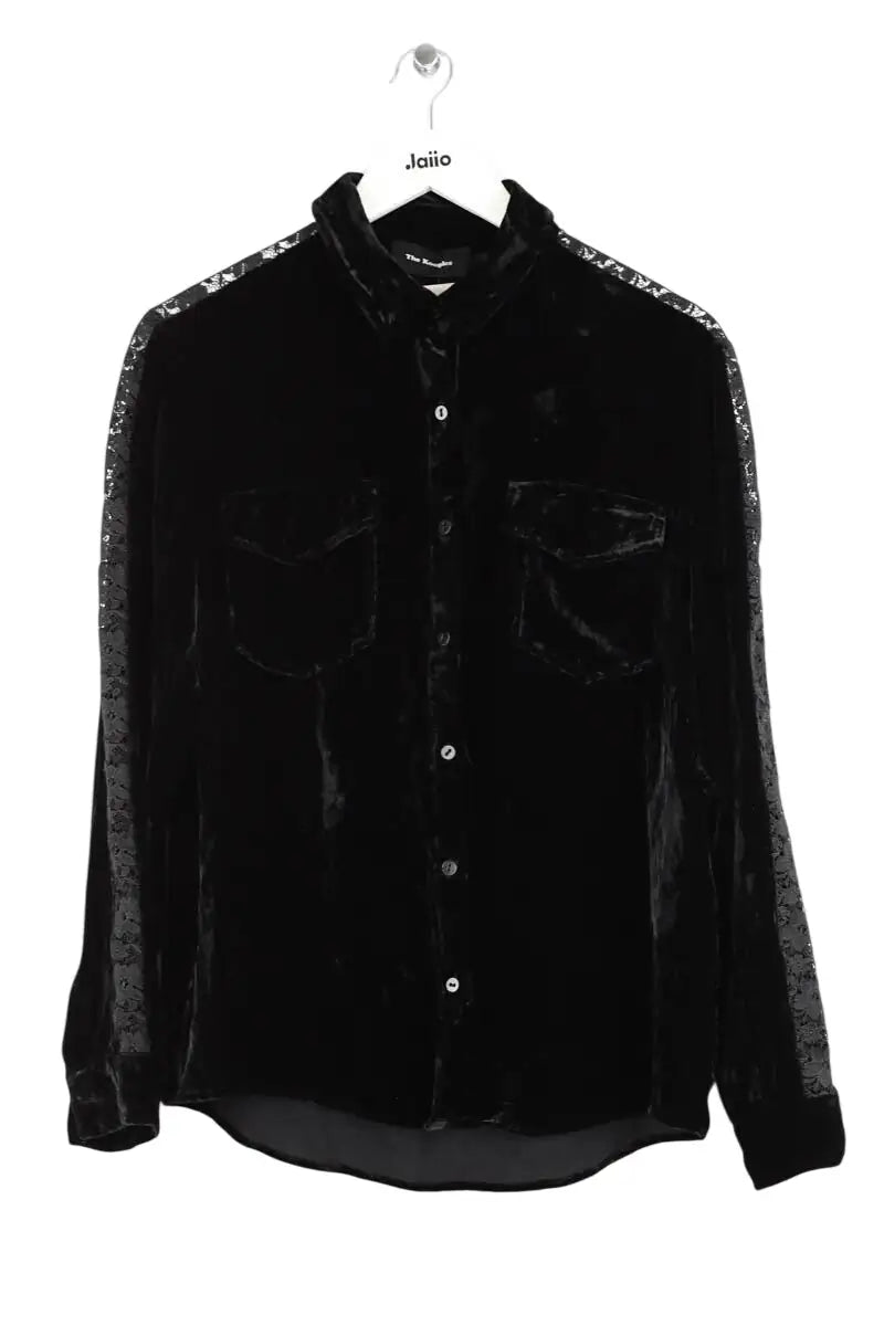 Chemise The Kooples Noir en Velours, taille S - Seconde Main