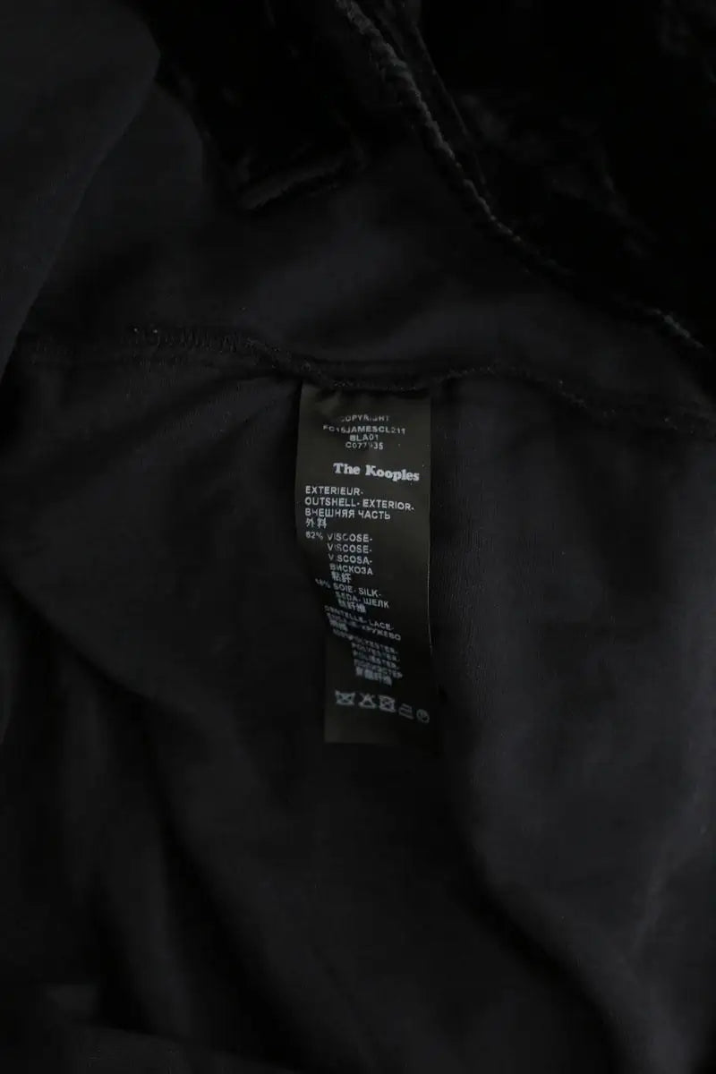 Chemise The Kooples Noir en Velours