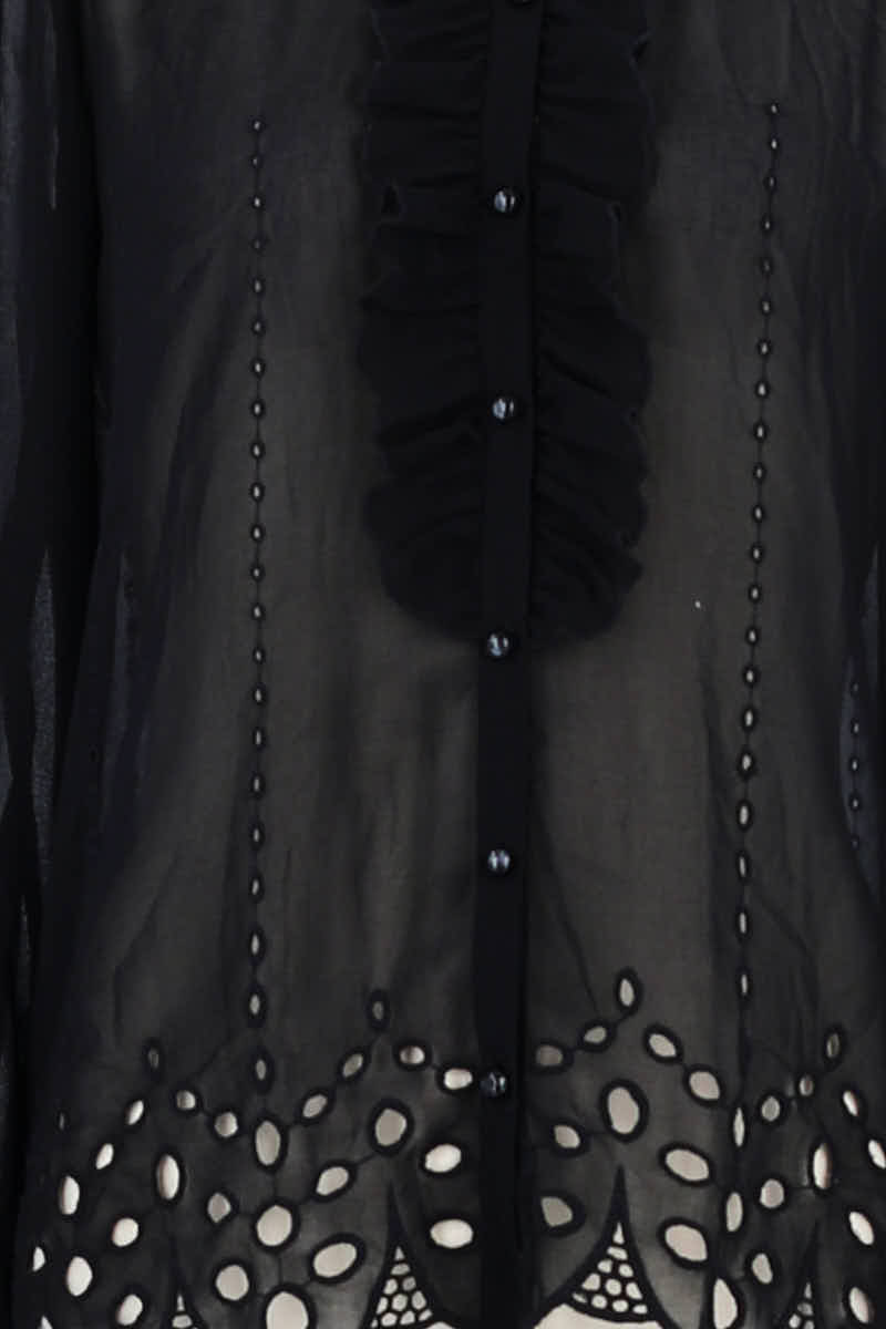Chemise The Kooples Noir en Viscose