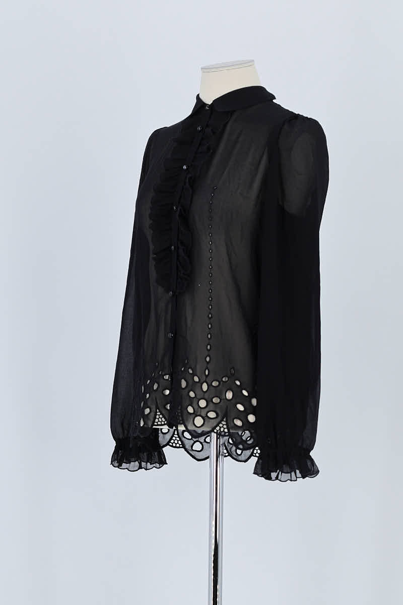 Chemise The Kooples Noir en Viscose