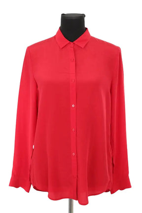 Chemise The Kooples Rouge en Soie, taille XS - Seconde Main