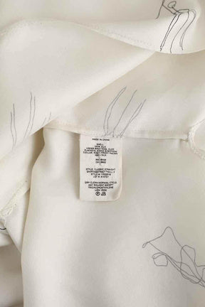 Chemise Theory Blanc en Soie