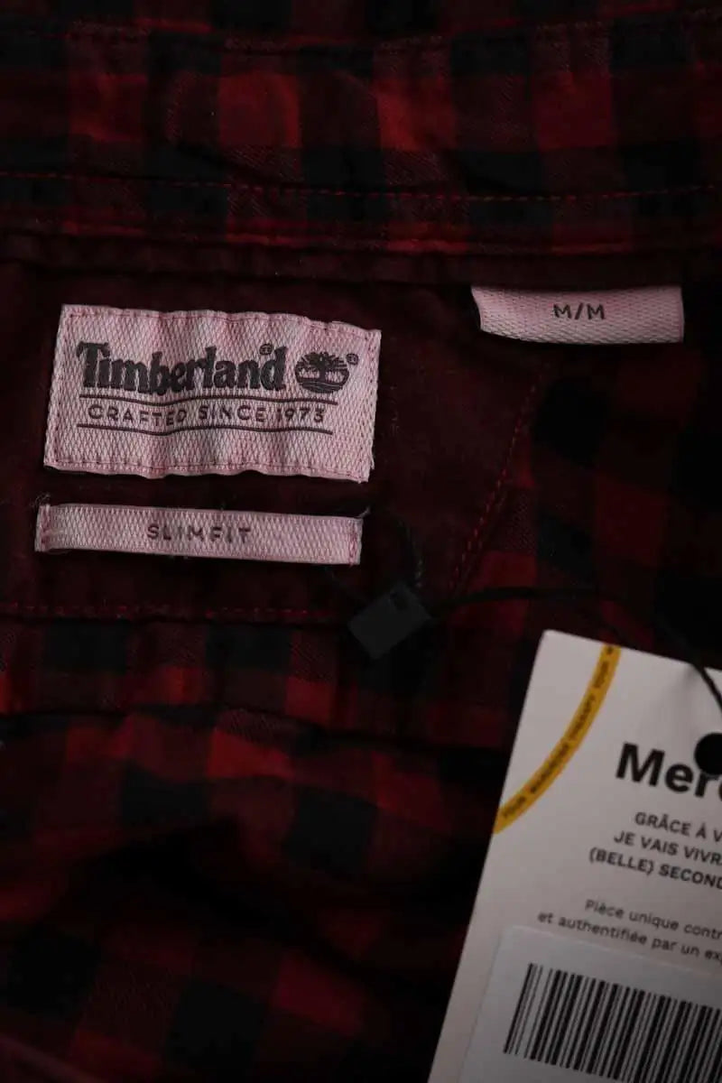 Chemise Timberland Rouge en Coton