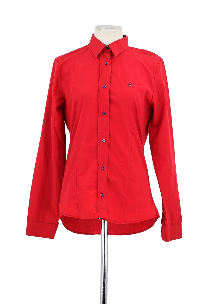 Chemise Tommy Hilfiger Rouge en Coton, taille XL - Seconde Main