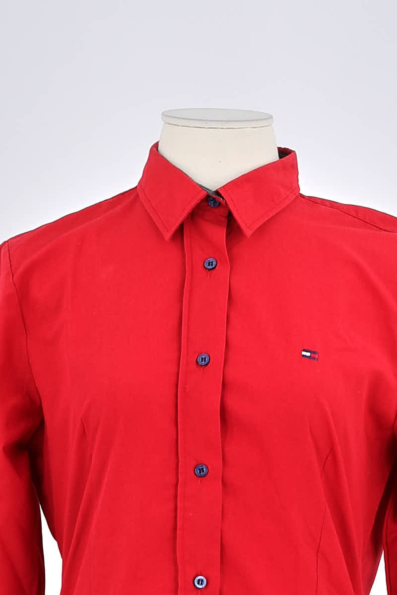 Chemise Tommy Hilfiger Rouge en Coton
