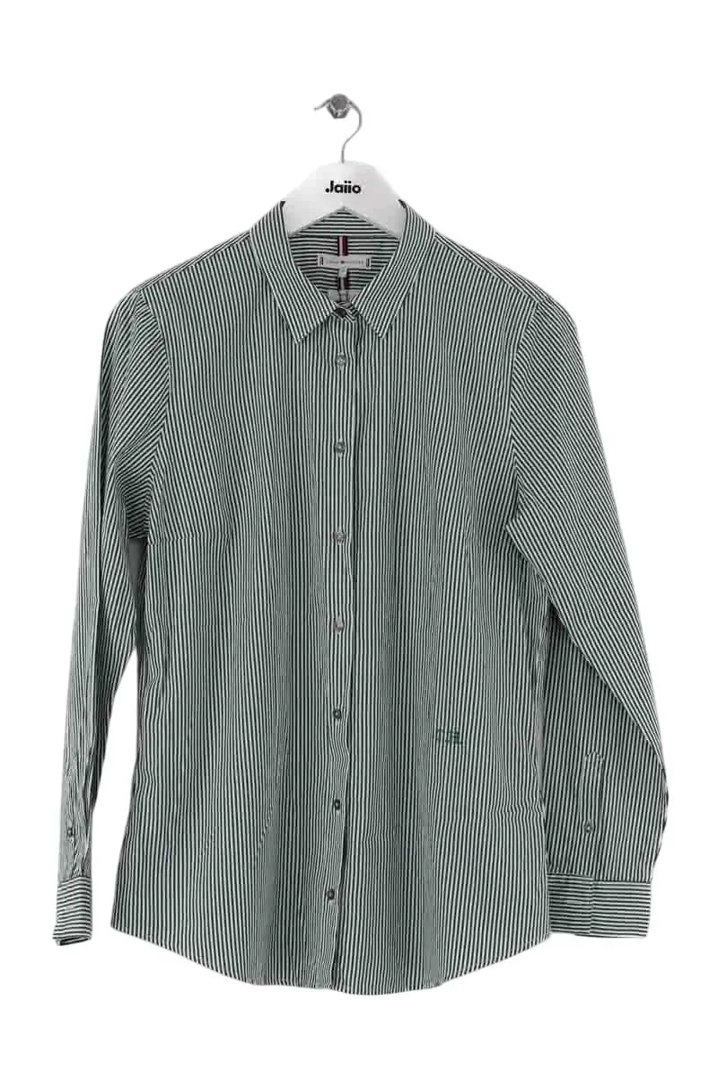 Chemise Tommy Hilfiger Vert en Coton, taille L - Seconde Main