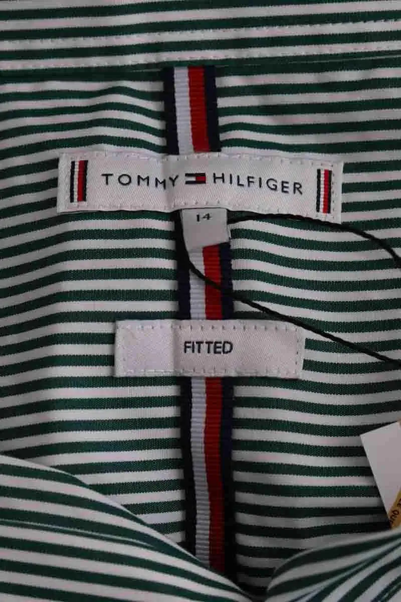 Chemise Tommy Hilfiger Vert en Coton