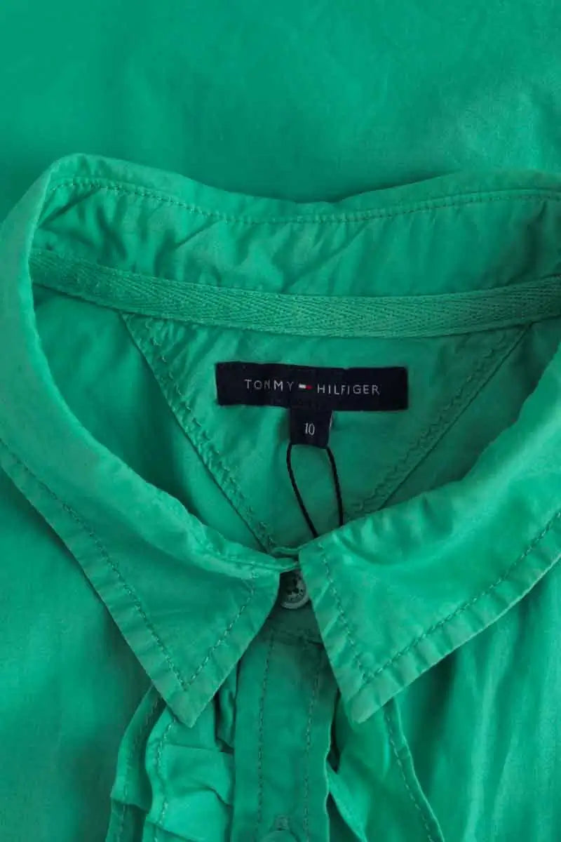 Chemise Tommy Hilfiger Vert en Coton