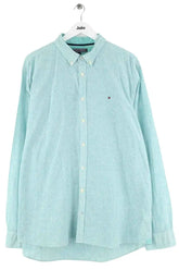 Chemise Tommy Hilfiger Vert en Lin, taille XXL - Seconde Main