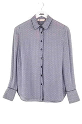 Chemise Tory Burch Bleu en Soie, taille XS - Seconde Main