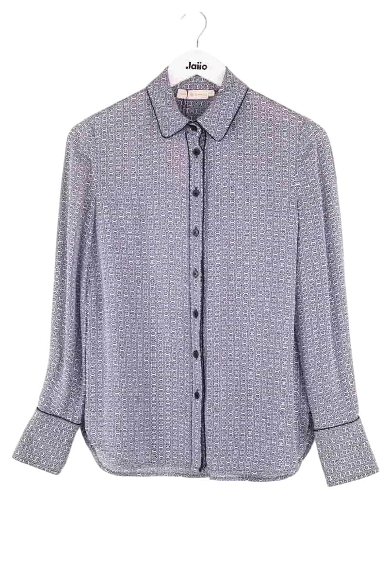 Chemise Tory Burch Bleu en Soie, taille XS - Seconde Main