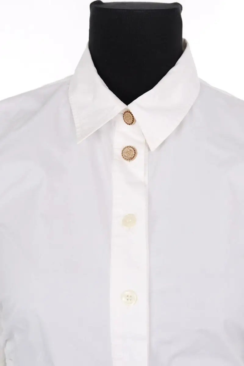 Chemise Tresse Blanc en Coton