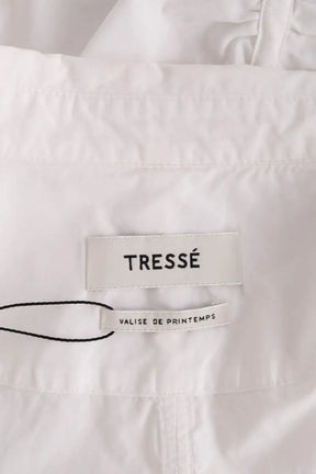 Chemise Tresse Blanc en Coton