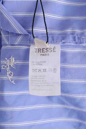 Chemise Tresse Bleu en Coton