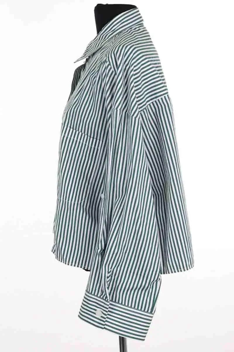 Chemise TWP Vert en Coton