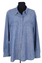 Chemise Vanessa Bruno Bleu en Coton, taille M - Seconde Main