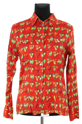 Chemise Versace Rouge en Autre, taille M - Seconde Main