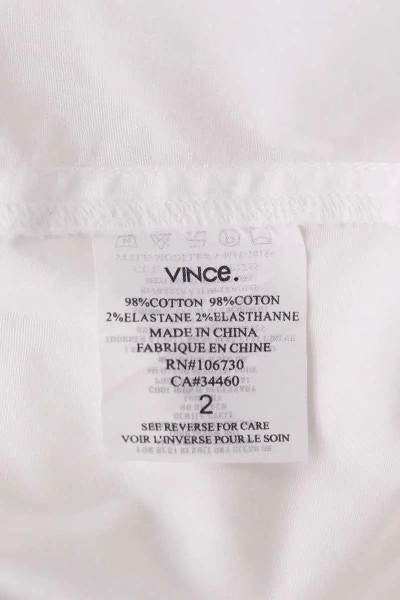 Chemise Vince Blanc en Coton