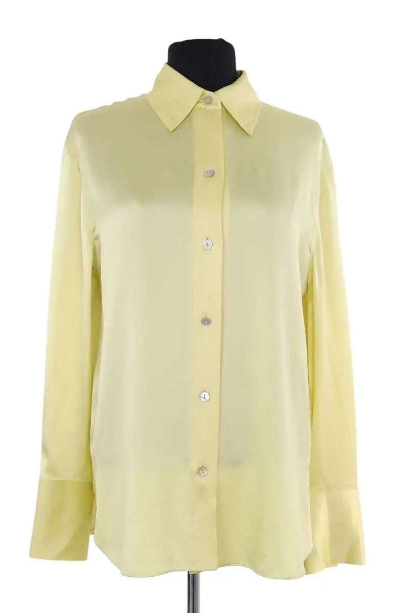 Chemise Vince Jaune en Synthétique, taille S - Seconde Main