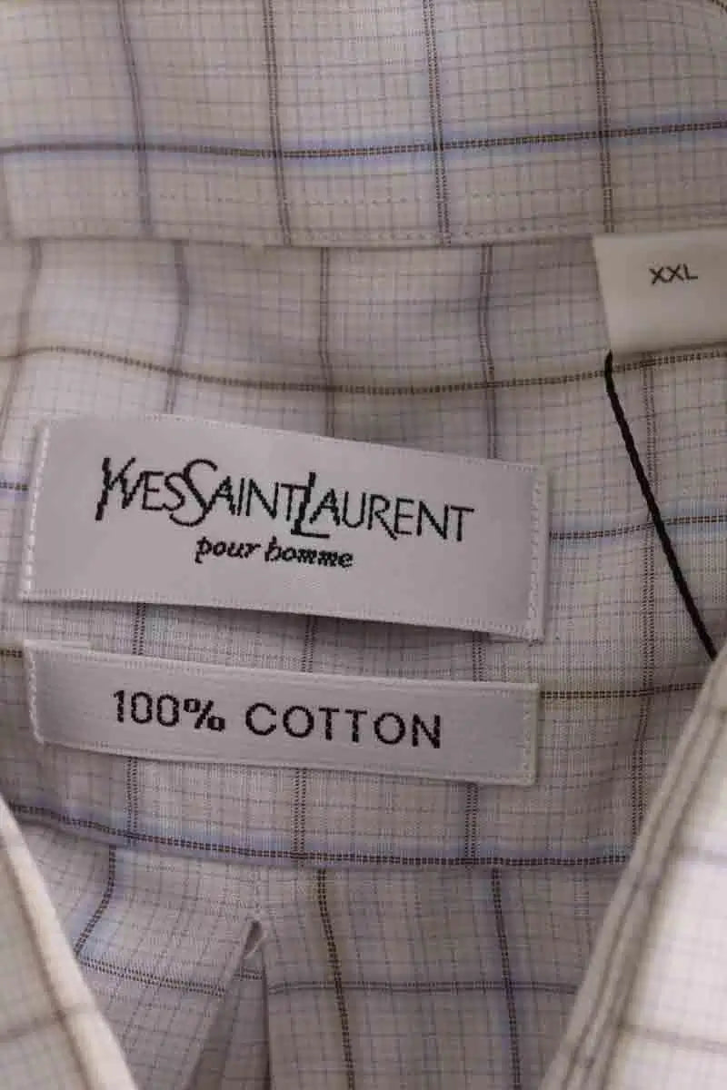 Chemise Yves Saint Laurent Ecru en Coton
