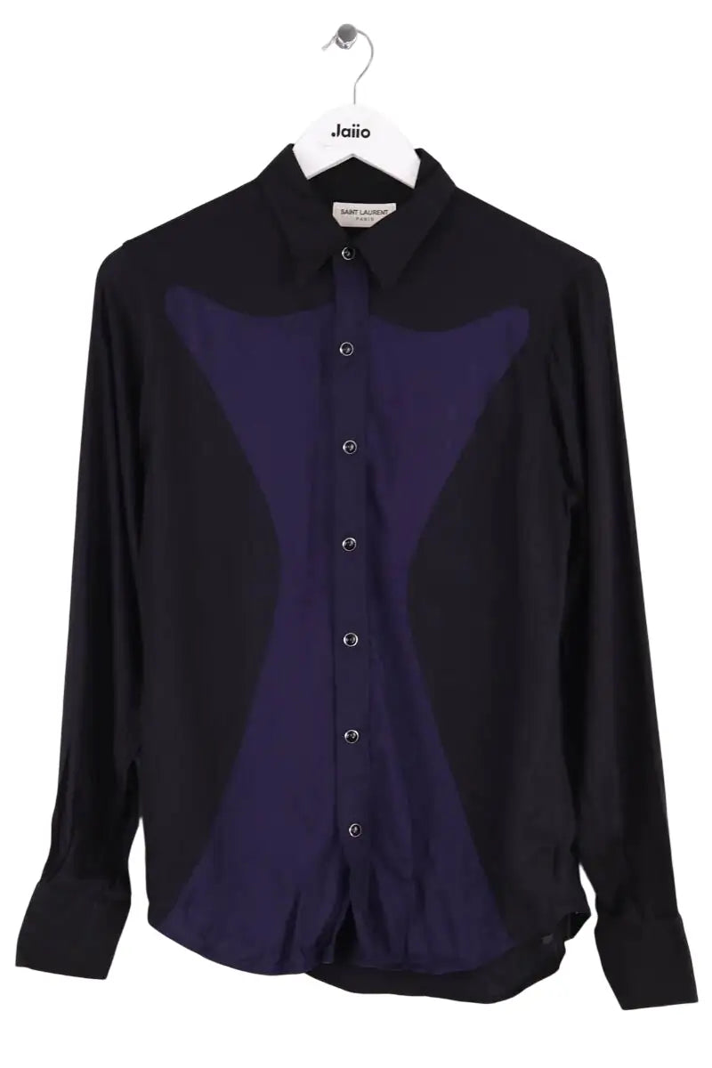 Chemise Yves Saint Laurent Noir en Viscose, taille S - Seconde Main