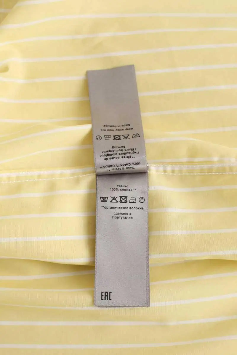 Chemise Zadig & Voltaire Tais raye pop Jaune en Coton