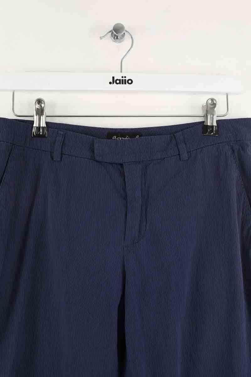 Chino Agnès B. Marine en Coton