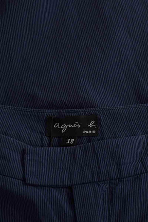 Chino Agnès B. Marine en Coton