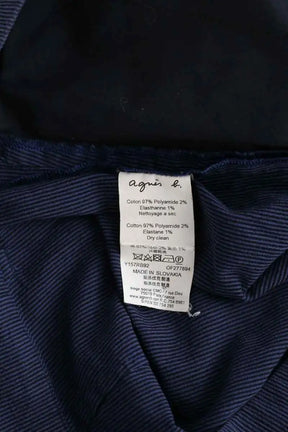 Chino Agnès B. Marine en Coton