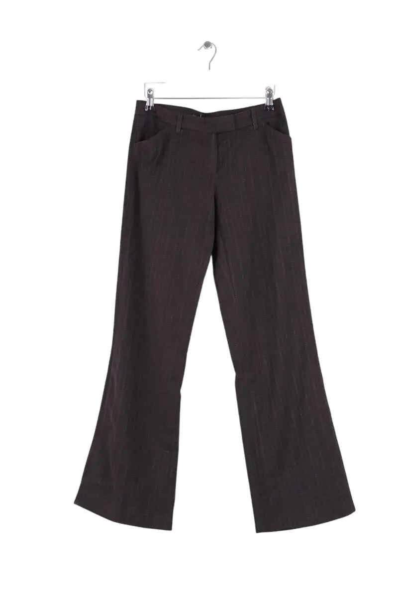 Chino Barbara Bui Marron en Laine, taille S - Seconde Main