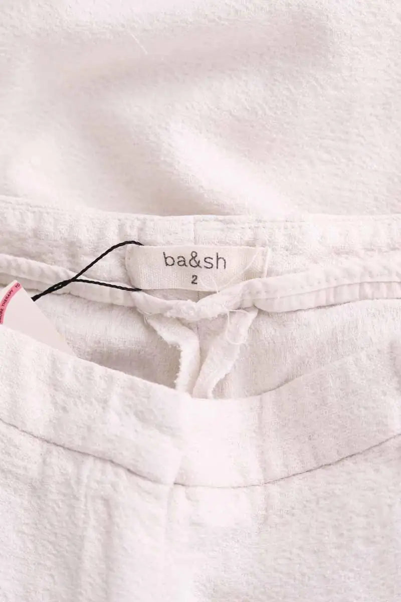 Chino Ba&Sh Blanc en Coton