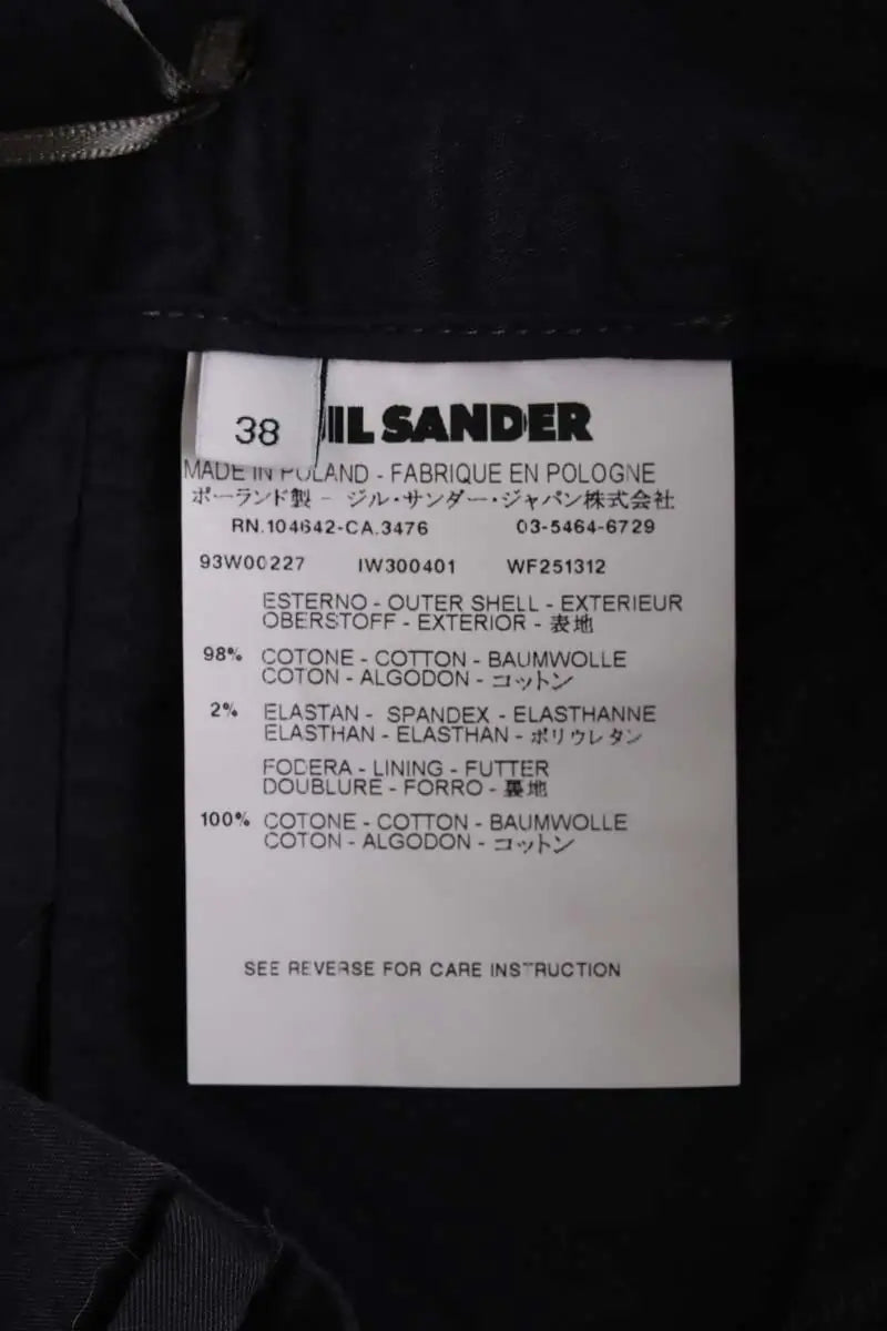 Chino Jil Sander Anthracite en Coton