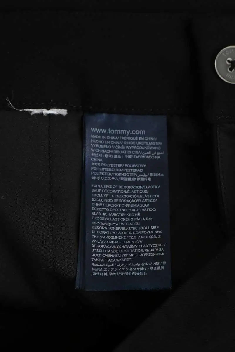 Chino Tommy Hilfiger Noir en Polyester