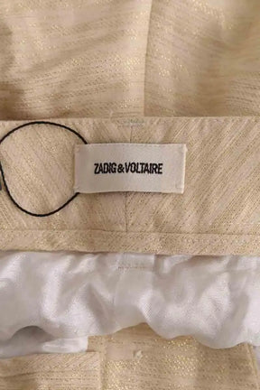 Chino Zadig & Voltaire Doré en Lin