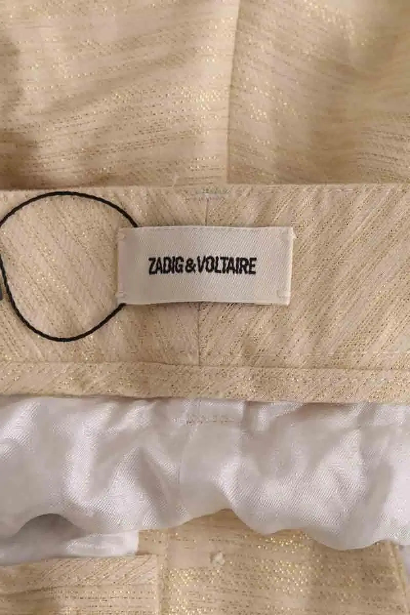 Chino Zadig & Voltaire Doré en Lin