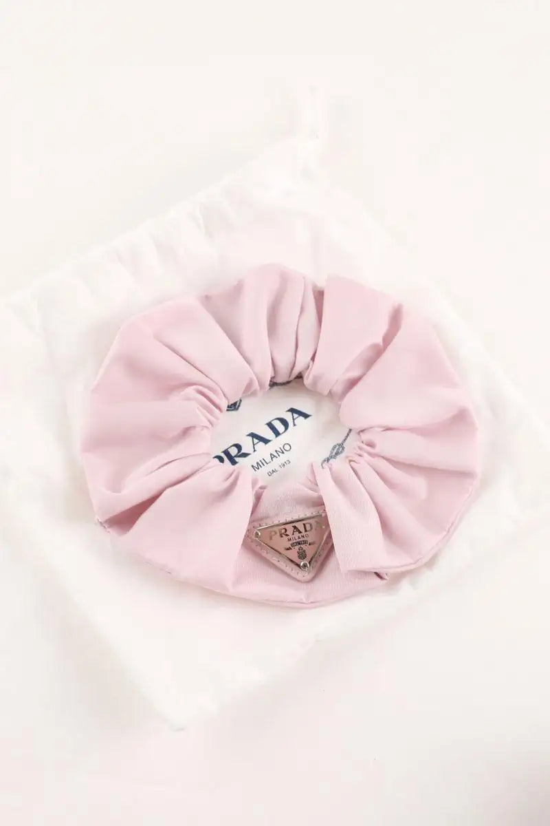 Chouchou Prada Rose en Tissu