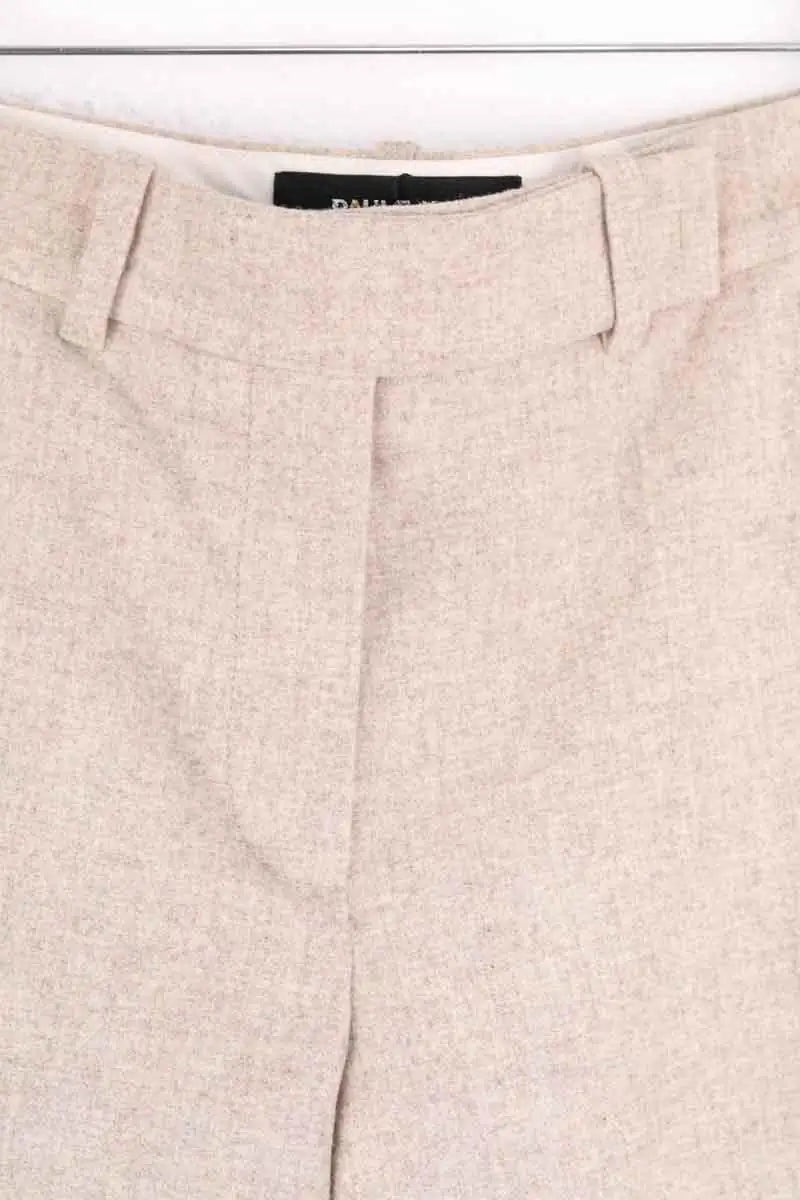 Pantalon large Paule Ka Beige en Laine