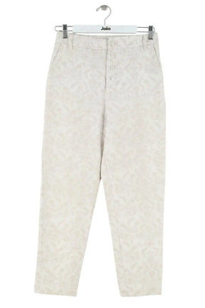 Pantalon droit Saaj Ecru en Coton, taille S - Seconde Main