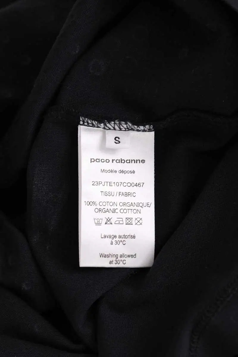 T-shirt Paco Rabanne Noir en Coton